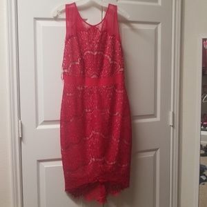 Formal Red Lace Dress